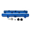 TRI-FLOW K20/K24 Fuel Rail-Fuel Rails-Blue-OEM Banjo 1 pc & 3/4 Boss Plug 2pc-GoldenEagleMfg