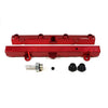 TRI-FLOW K20/K24 Fuel Rail-Fuel Rails-Red-OEM Banjo 1 pc & 3/4 Boss Plug 2pc-GoldenEagleMfg