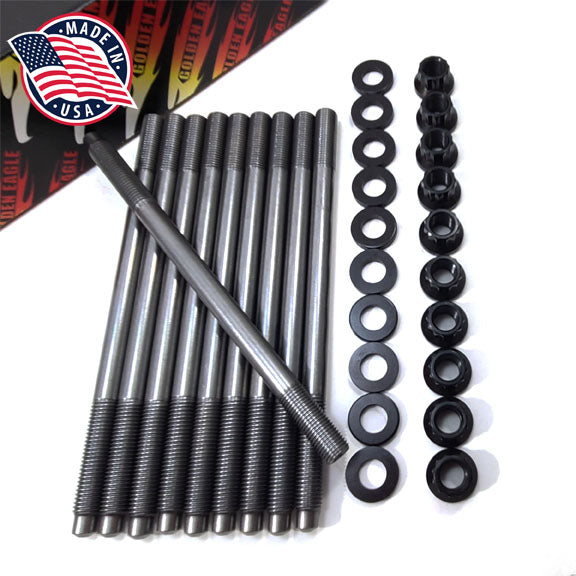 Honda B/K Series Head Stud Kit ''HD'' Premium Golden Eagle Mfg. Brand - Made in USA