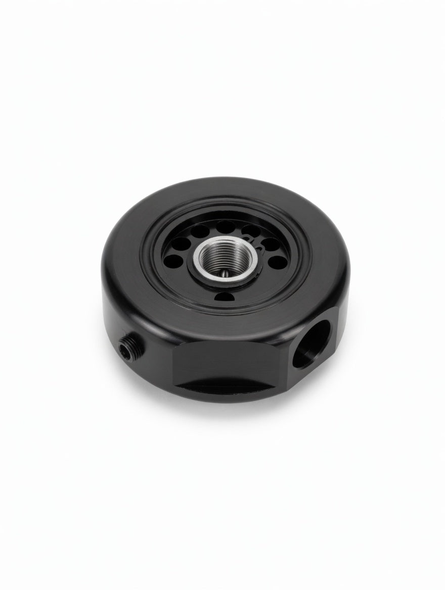 Golden Eagle HD VTEC Conversion Sandwich Plate — Oversized Oil Filter Upgrade