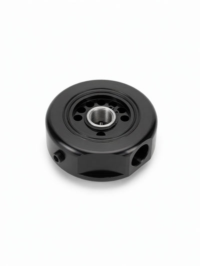 Golden Eagle HD VTEC Conversion Sandwich Plate — Oversized Oil Filter Upgrade