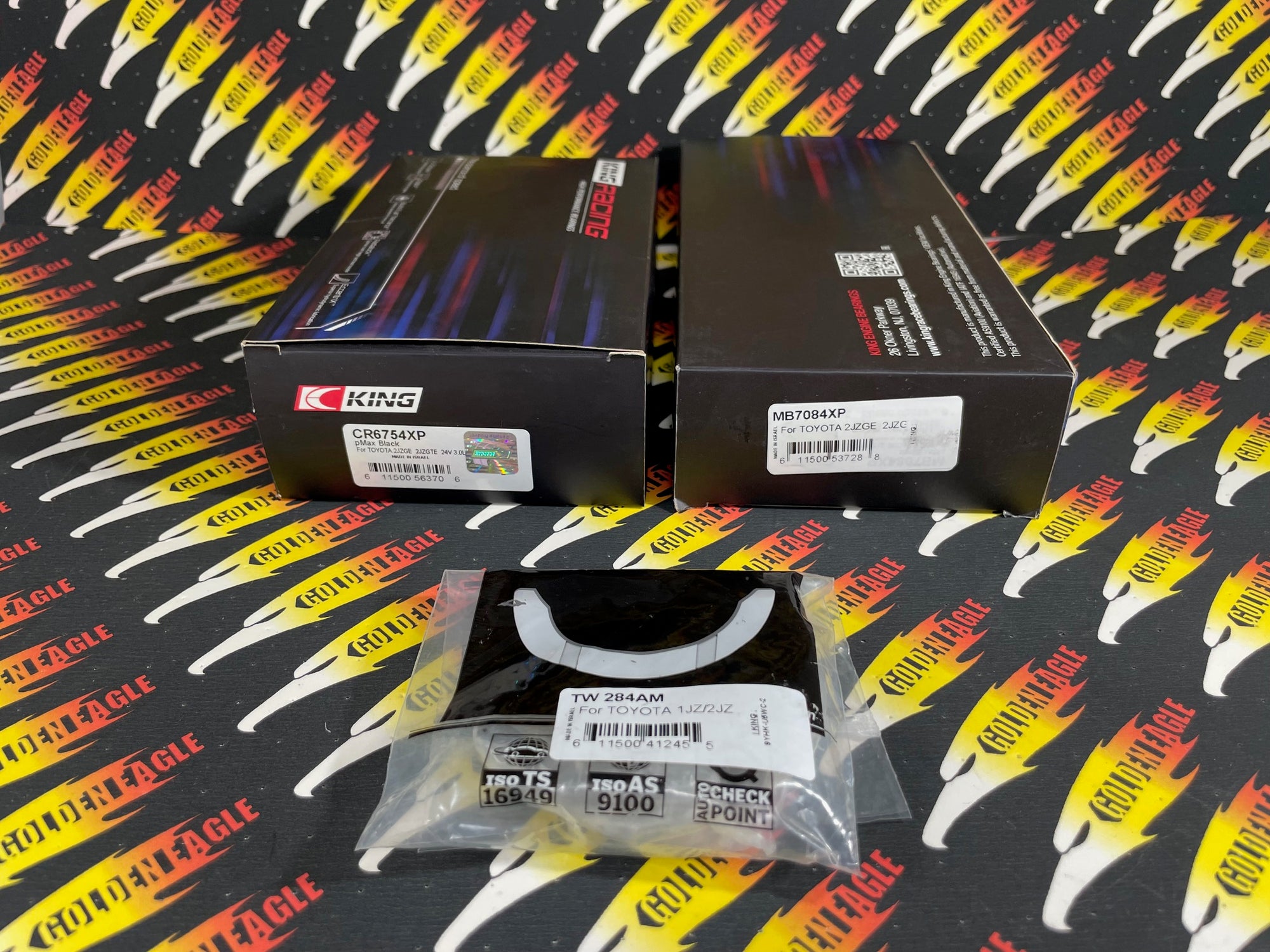 Toyota KING Race Bearing Sets 1JZGE, 1JZGTE 2492cc 2JZGE, 2JZGTE with Thrust Washers