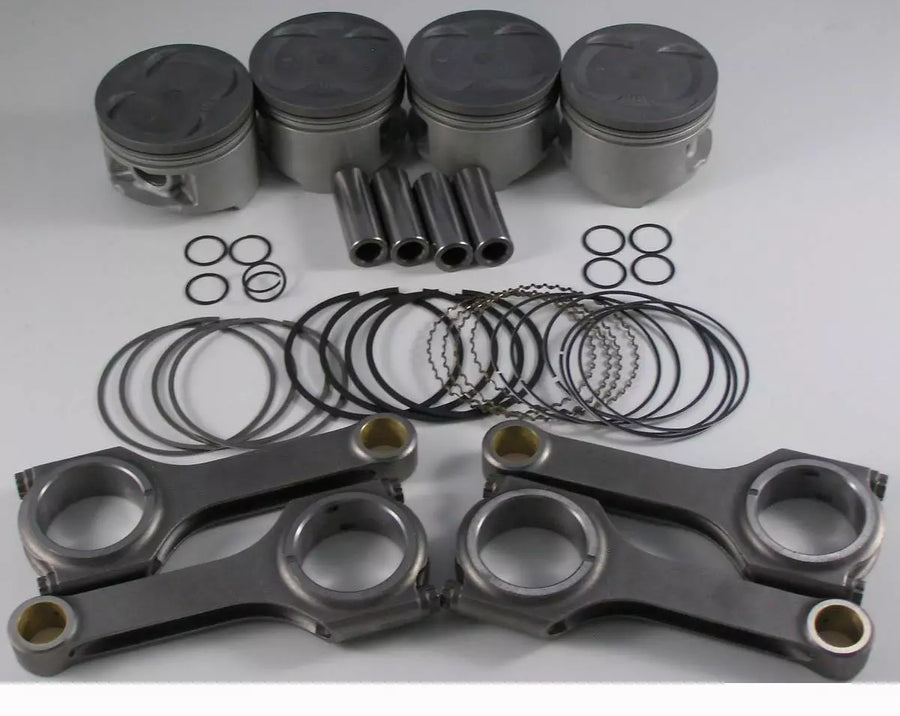 Nippon Racing JDM Turbo HONDA B-Series 84.5mm Pistons & Scat H Beam Rods