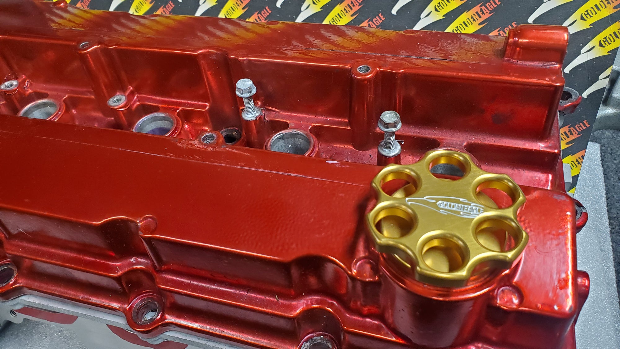 GEM Mitsubishi 4B11T / EVO X Six Shooter Oil Caps