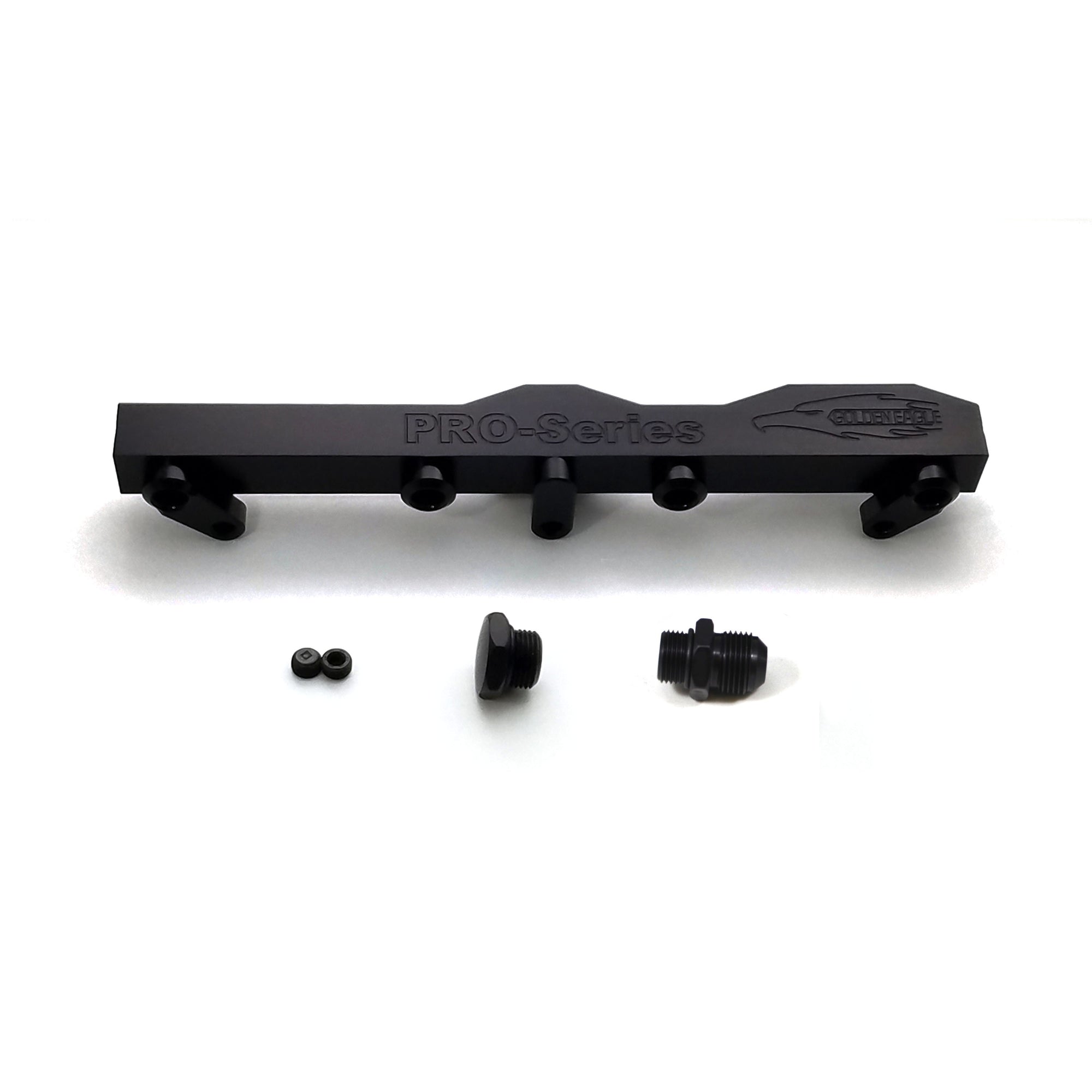 Honda / Acura B Series GEM Fuel Rails-Fuel Rails-Black-10AN Fitting + 3/4 Boss Plug-GoldenEagleMfg
