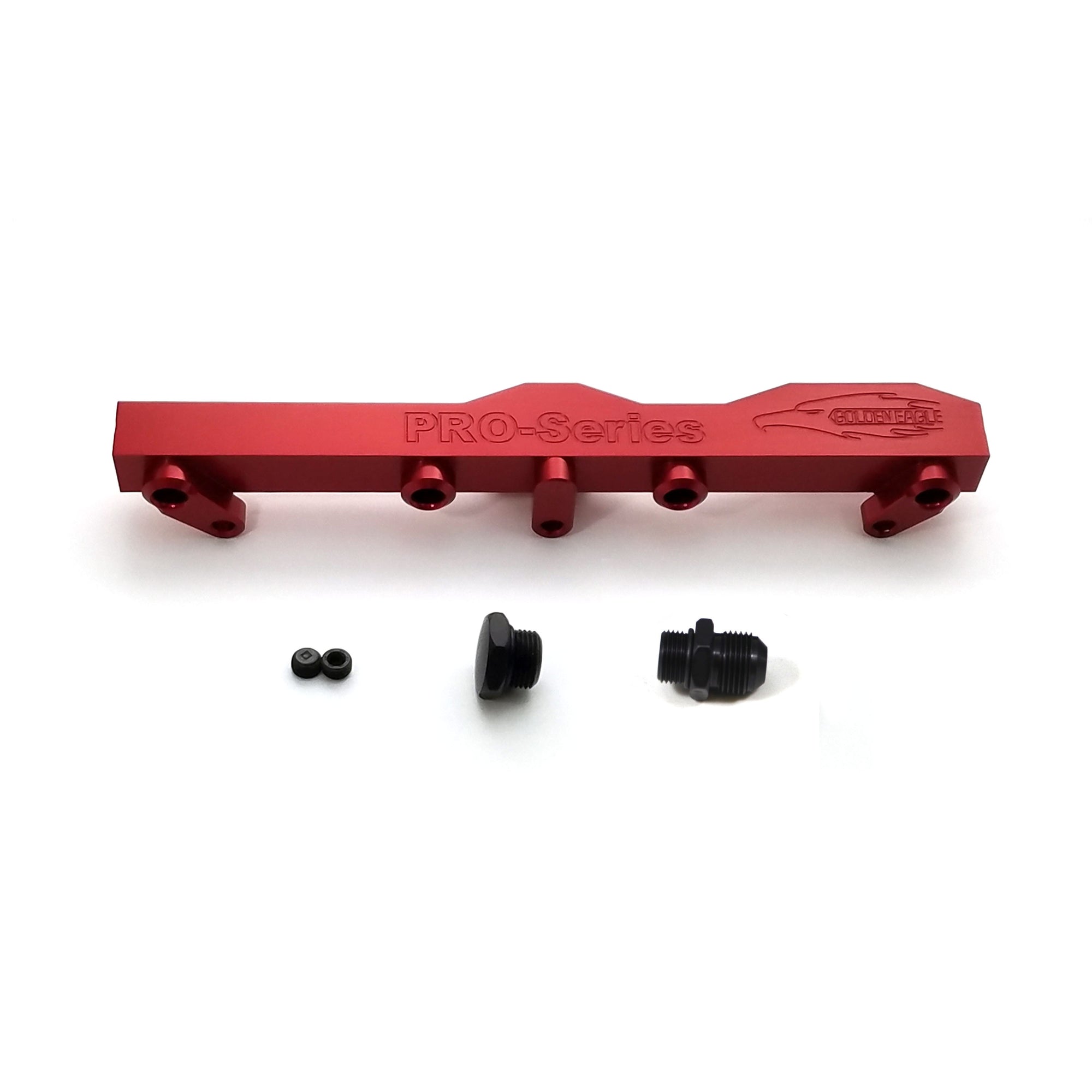 Honda / Acura B Series GEM Fuel Rails-Fuel Rails-Red-10AN Fitting + 3/4 Boss Plug-GoldenEagleMfg