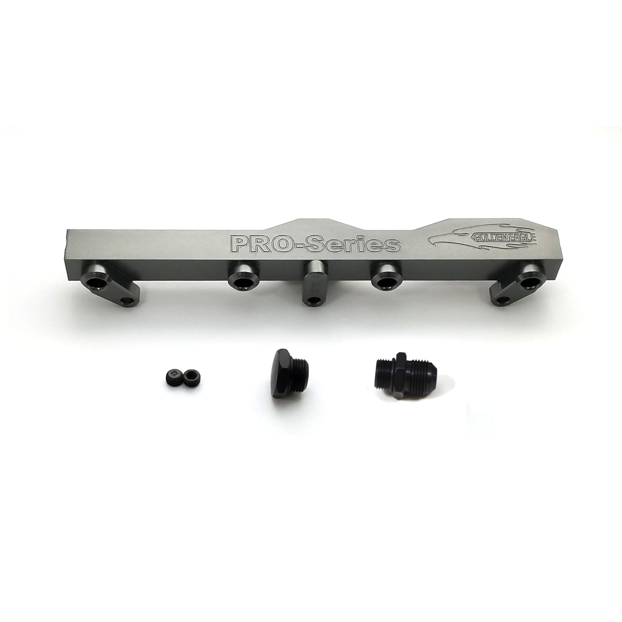 Honda / Acura B Series GEM Fuel Rails-Fuel Rails-Titanium-10AN Fitting + 3/4 Boss Plug-GoldenEagleMfg