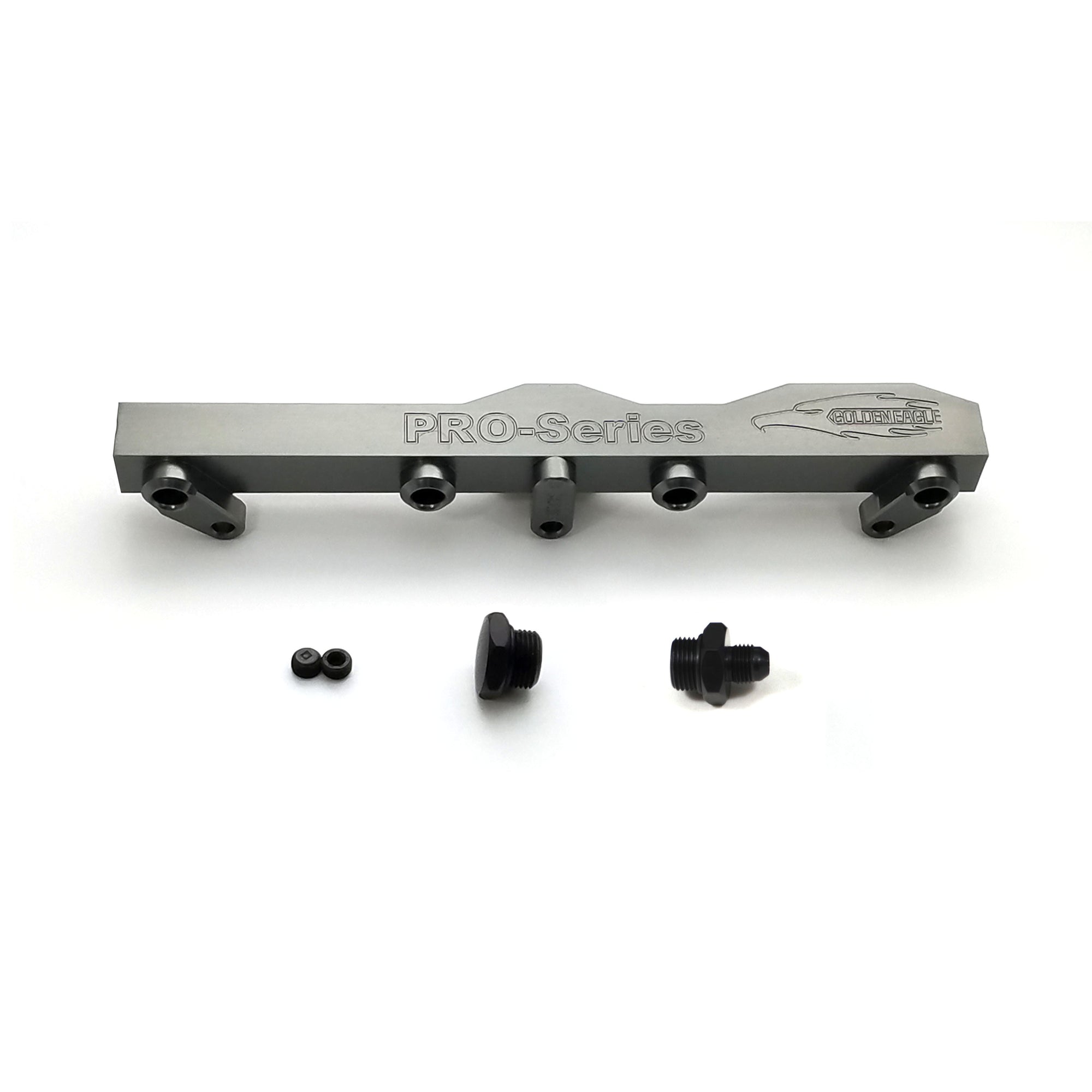 Honda / Acura B Series GEM Fuel Rails-Fuel Rails-Titanium-6AN Fitting + 3/4 Boss Plug-GoldenEagleMfg