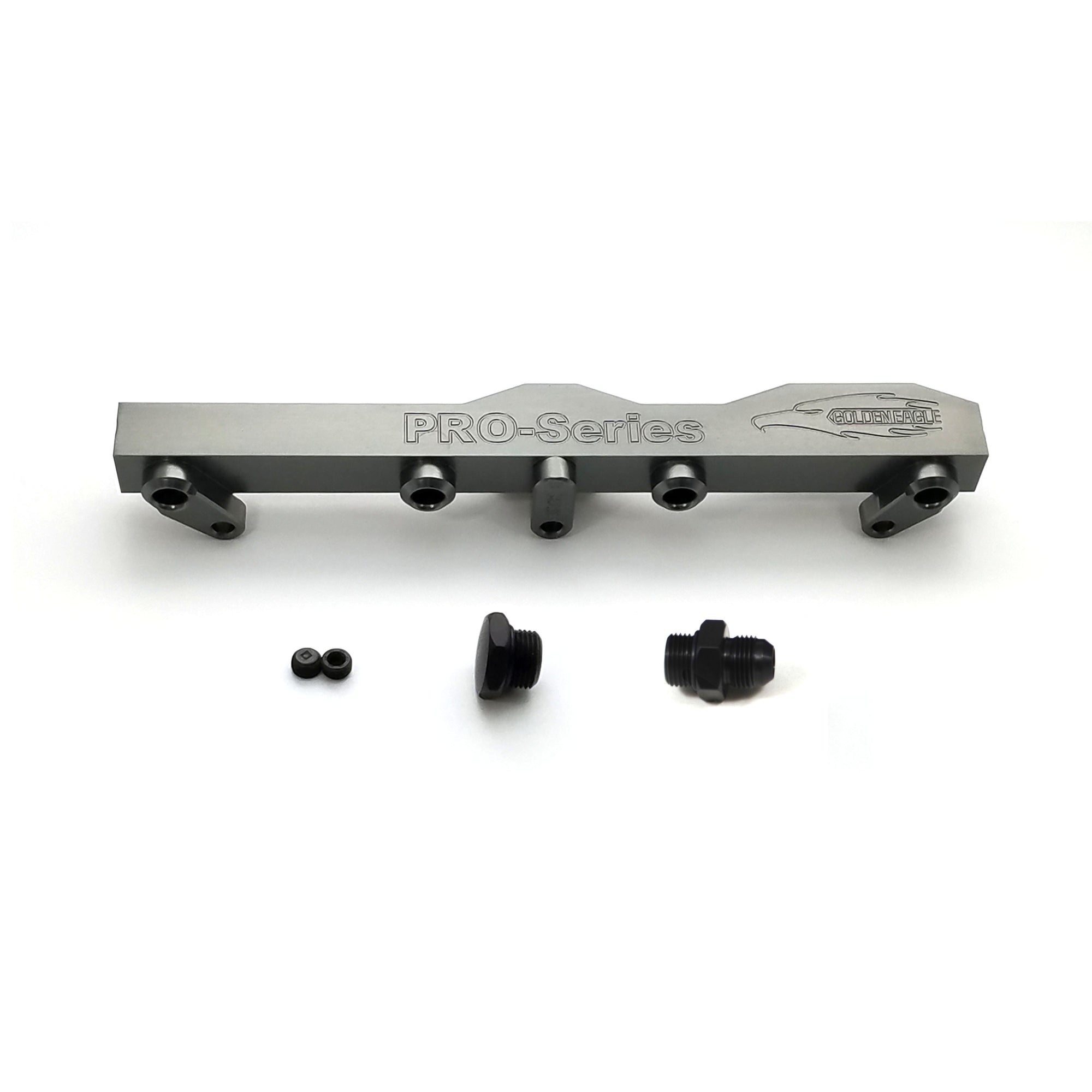 Honda / Acura B Series GEM Fuel Rails-Fuel Rails-Titanium-8AN Fitting + 3/4 Boss Plug-GoldenEagleMfg