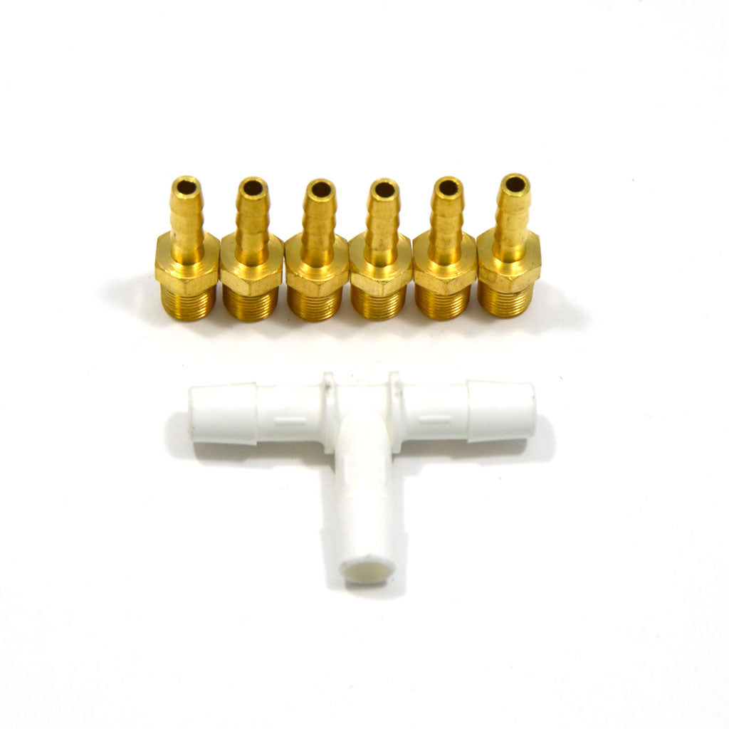 GEM Vacuum - Brass Barb Adapter Kit-Vacuum Manifold-GoldenEagleMfg