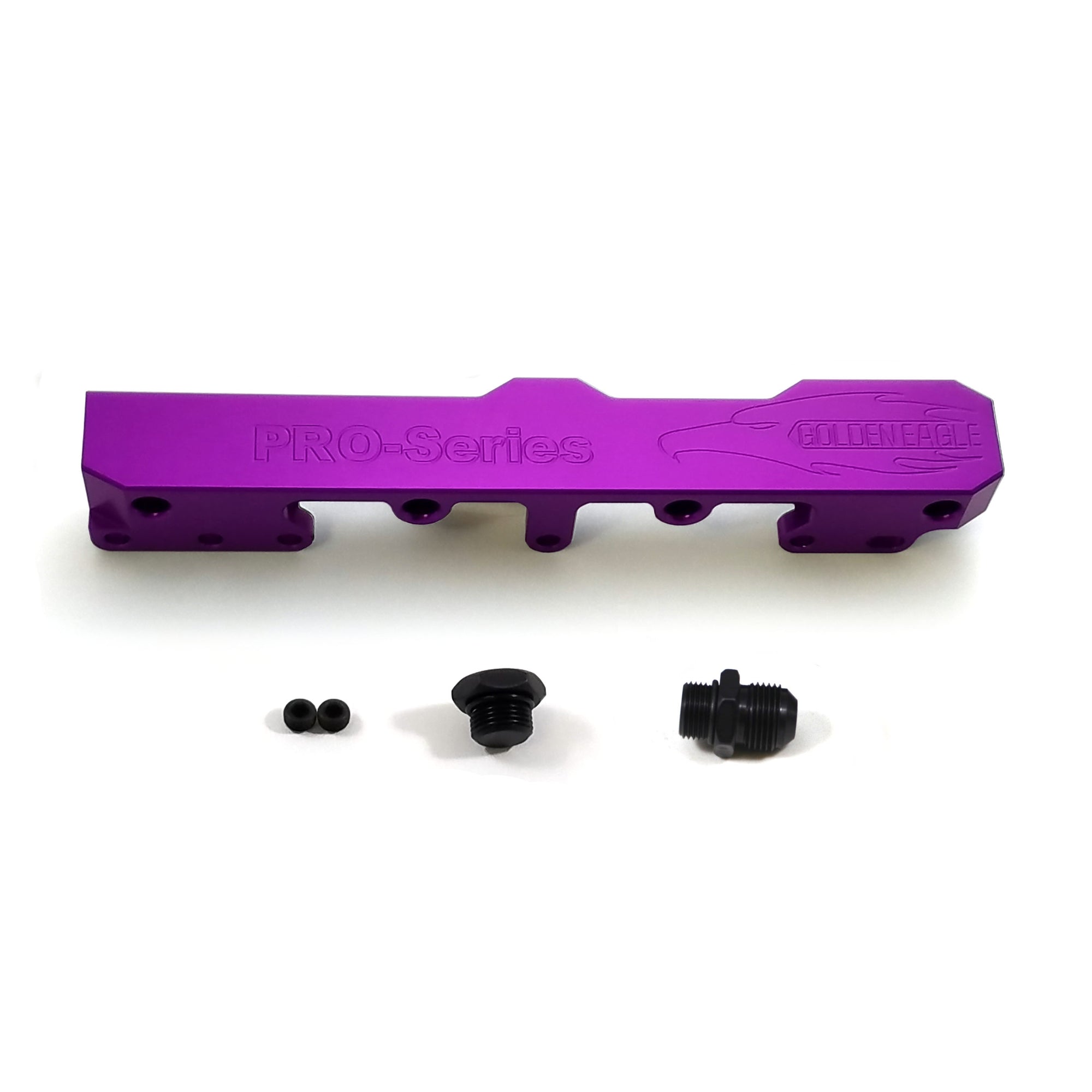Honda Civic D Series GEM Fuel Rails-Fuel Rails-Purple-10AN Fitting + 3/4 Boss Plug-GoldenEagleMfg