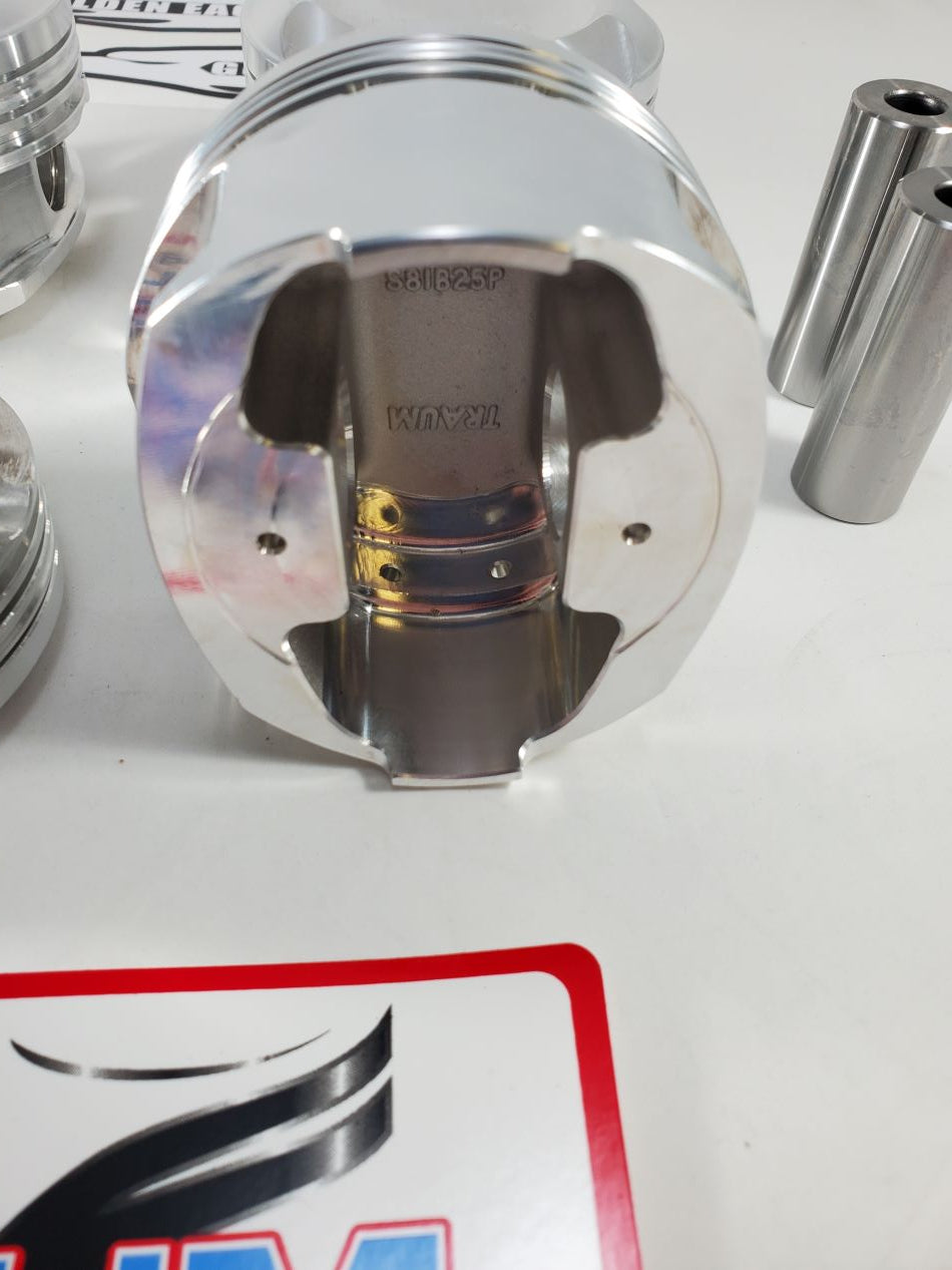 Traum G.E. Spec Pistons Honda / Acura Flat Top K20C Turbo 65.5mm Bore, 9.8:1 Comp.