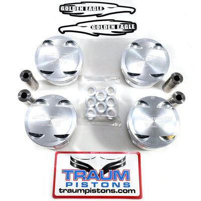Traum G.E. Spec Pistons Mitsubishi Flat Top 86.5mm Bore, 10.0:1 Comp. for 4B11