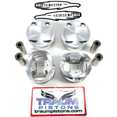 Traum G.E. Spec Pistons Mitsubishi Flat Top 86.5mm Bore, 10.0:1 Comp. for 4B11