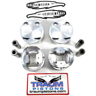 Traum G.E. Spec Pistons Mitsubishi Flat Top 86.5mm Bore, 10.0:1 Comp. for 4B11