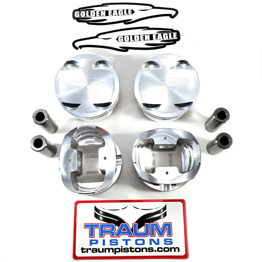 Traum G.E. Spec Flat Top Pistons B Series 82mm Bore, 10.2:1 fits Sleeved B18/B20 Block w/B16A or B18C Head