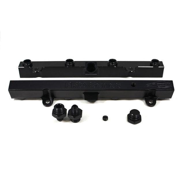 TRI-FLOW K20/K24 Fuel Rail-Fuel Rails-Black-3/4 Boss to AN-6 2pc & 3/4 Boss Plug 1pc-GoldenEagleMfg