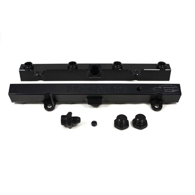 TRI-FLOW K20/K24 Fuel Rail-Fuel Rails-Black-3/4 Boss to AN-6 1pc & 3/4 Boss Plug 2pc-GoldenEagleMfg