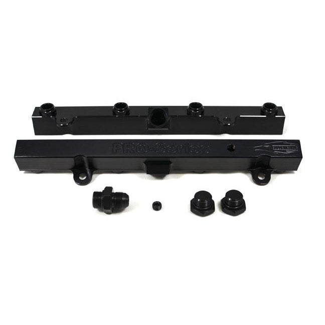 TRI-FLOW K20/K24 Fuel Rail-Fuel Rails-Black-3/4 Boss to AN-8 1pc & 3/4 Boss Plug 2pc-GoldenEagleMfg