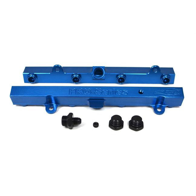 TRI-FLOW K20/K24 Fuel Rail-Fuel Rails-Blue-3/4 Boss to AN-6 1pc & 3/4 Boss Plug 2pc-GoldenEagleMfg
