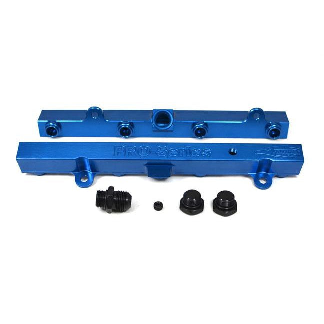 TRI-FLOW K20/K24 Fuel Rail-Fuel Rails-Blue-3/4 Boss to AN-10 1pc & 3/4 Boss Plug 2pc-GoldenEagleMfg