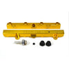 TRI-FLOW K20/K24 Fuel Rail-Fuel Rails-Gold-OEM Banjo 1 pc & 3/4 Boss Plug 2pc-GoldenEagleMfg