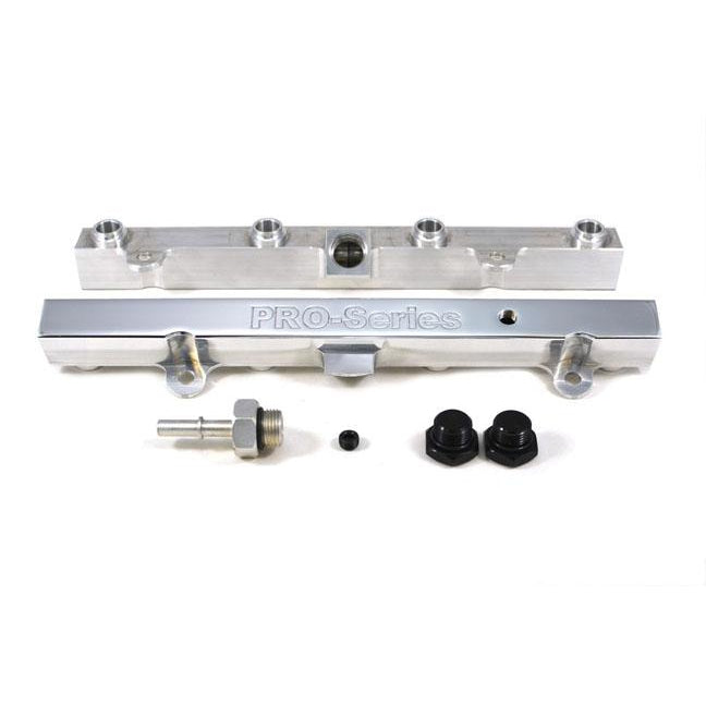 TRI-FLOW K20/K24 Fuel Rail-Fuel Rails-Polished-OEM Banjo 1 pc & 3/4 Boss Plug 2pc-GoldenEagleMfg