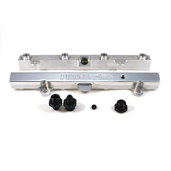 TRI-FLOW K20/K24 Fuel Rail-Fuel Rails-Polished-3/4 Boss to AN-6 2pc & 3/4 Boss Plug 1pc-GoldenEagleMfg