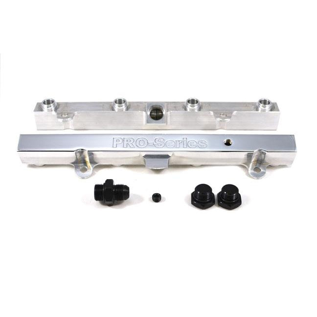 TRI-FLOW K20/K24 Fuel Rail-Fuel Rails-Polished-3/4 Boss to AN-8 1pc & 3/4 Boss Plug 2pc-GoldenEagleMfg