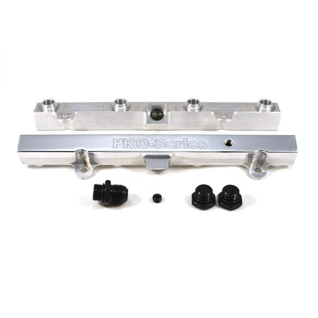 TRI-FLOW K20/K24 Fuel Rail-Fuel Rails-Polished-3/4 Boss to AN-10 1pc & 3/4 Boss Plug 2pc-GoldenEagleMfg