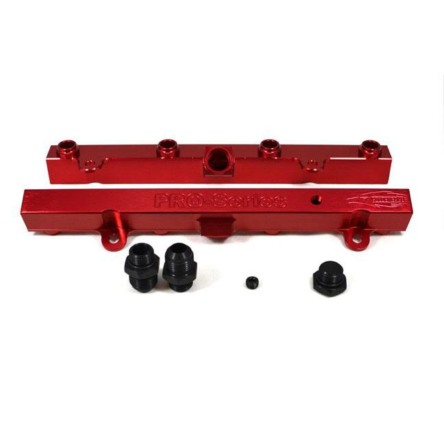 TRI-FLOW K20/K24 Fuel Rail-Fuel Rails-Red-3/4 Boss to AN-10 2pc & 3/4 Boss Plug 1pc-GoldenEagleMfg