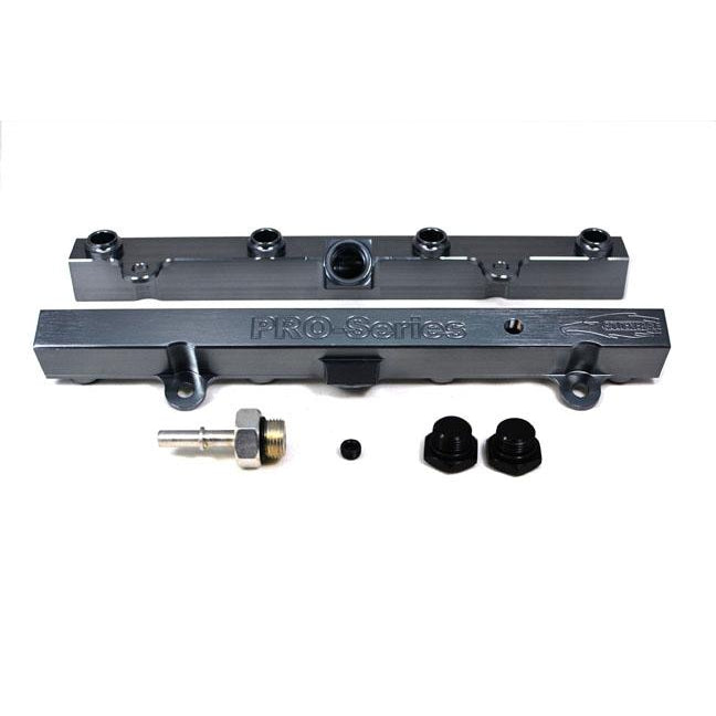 TRI-FLOW K20/K24 Fuel Rail-Fuel Rails-Titanium-OEM Banjo 1 pc & 3/4 Boss Plug 2pc-GoldenEagleMfg