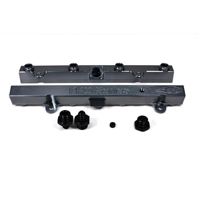 TRI-FLOW K20/K24 Fuel Rail-Fuel Rails-Titanium-3/4 Boss to AN-6 2pc & 3/4 Boss Plug 1pc-GoldenEagleMfg