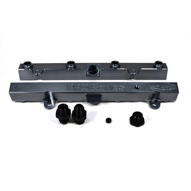 TRI-FLOW K20/K24 Fuel Rail-Fuel Rails-Titanium-3/4 Boss to AN-8 2pc & 3/4 Boss Plug 1pc-GoldenEagleMfg