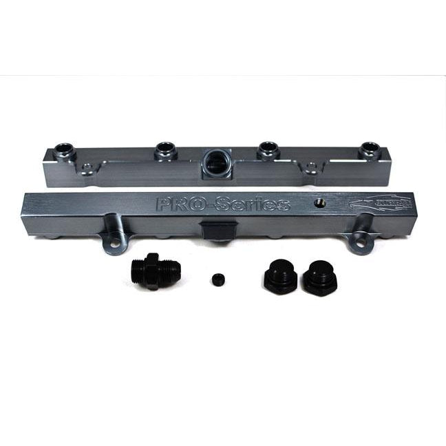 TRI-FLOW K20/K24 Fuel Rail-Fuel Rails-Titanium-3/4 Boss to AN-8 1pc & 3/4 Boss Plug 2pc-GoldenEagleMfg