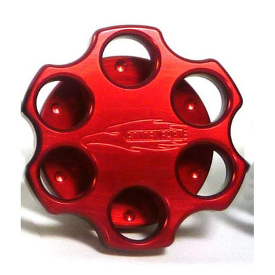 GEM Six Shooter Oil Caps-Oil Cap-Red-GoldenEagleMfg