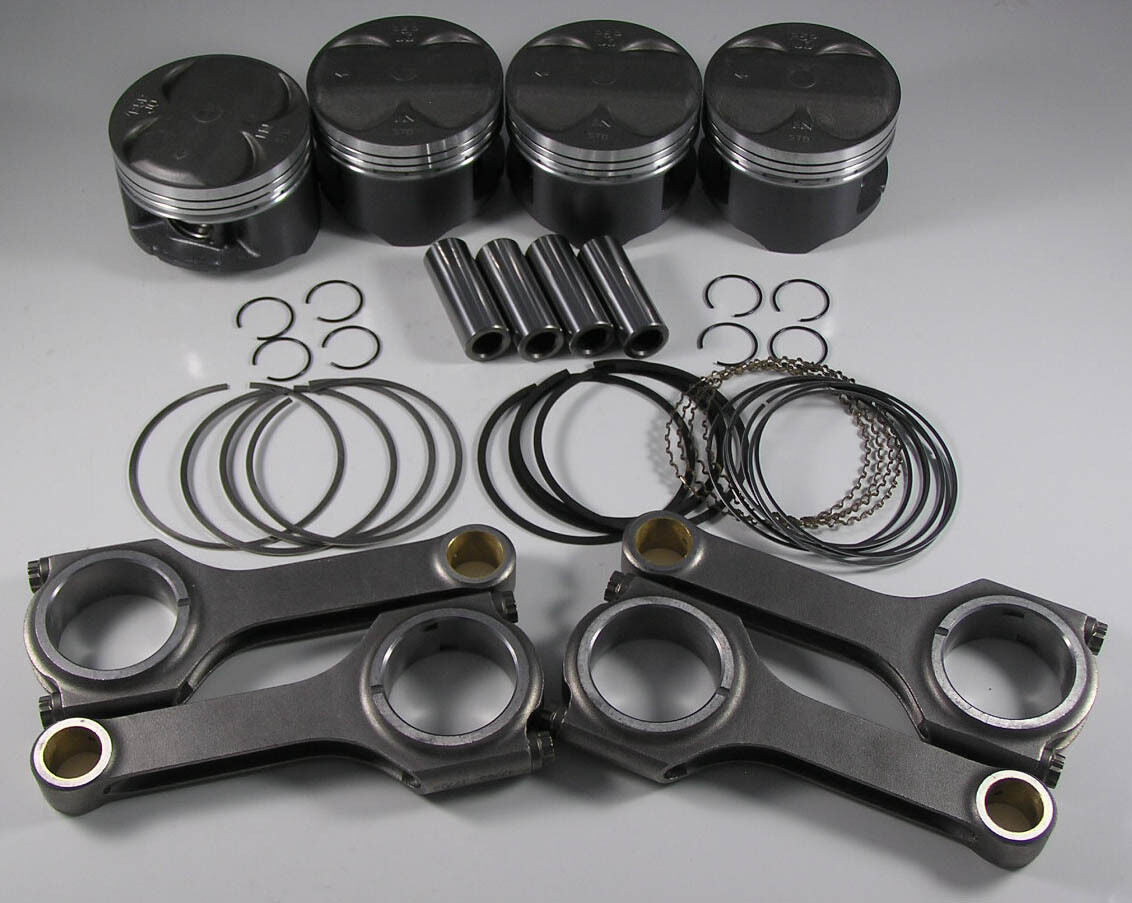 Nippon Racing JDM Turbo HONDA B-Series 81.5mm Pistons & Scat H Beam Rods
